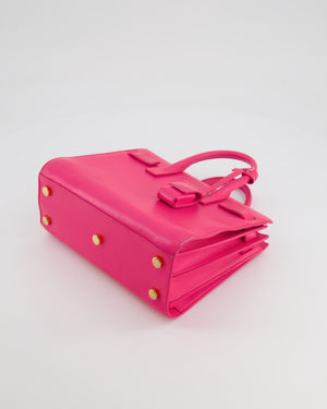 Saint Laurent Hot Pink Mini Sac De Jour Bag with Gold Hardware RRP £2,040