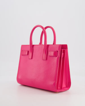 Saint Laurent Hot Pink Mini Sac De Jour Bag with Gold Hardware RRP £2,040