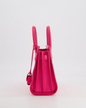 Saint Laurent Hot Pink Mini Sac De Jour Bag with Gold Hardware RRP £2,040