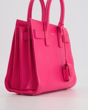 Saint Laurent Hot Pink Mini Sac De Jour Bag with Gold Hardware RRP £2,040