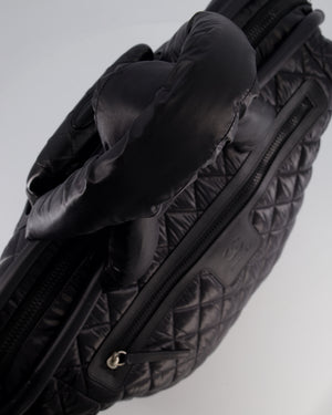 Chanel Black Quilted Nylon Coco Cocoon Trolley Case on Wheels