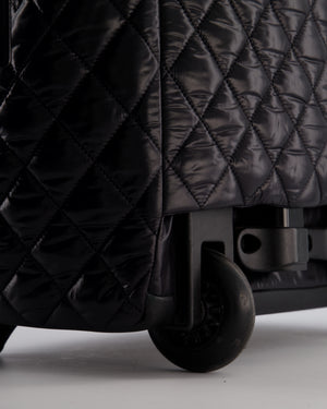 Chanel Black Quilted Nylon Coco Cocoon Trolley Case on Wheels