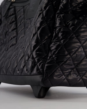 Chanel Black Quilted Nylon Coco Cocoon Trolley Case on Wheels