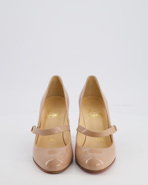 Christian Louboutin Light Pink Miss Jane Patent Leather Mary Jane Pump Size EU 35