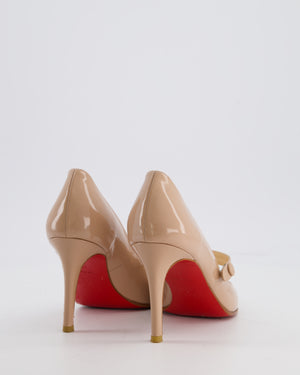 Christian Louboutin Light Pink Miss Jane Patent Leather Mary Jane Pump Size EU 35