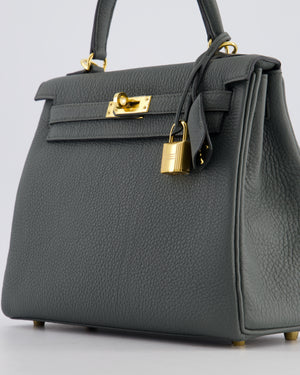 Hermès Kelly 25 Retourne Bag in Vert Amande Togo Leather with Gold Hardware