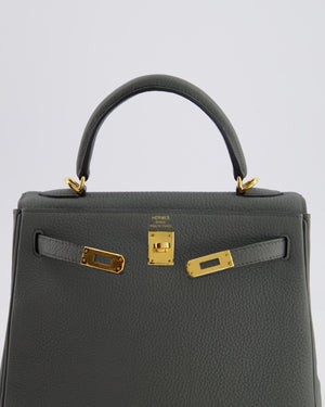 Hermès Kelly 25 Retourne Bag in Vert Amande Togo Leather with Gold Hardware