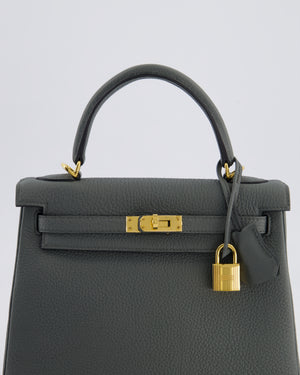 Hermès Kelly 25 Retourne Bag in Vert Amande Togo Leather with Gold Hardware