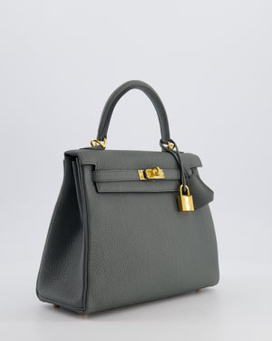 Hermès Kelly 25 Retourne Bag in Vert Amande Togo Leather with Gold Hardware