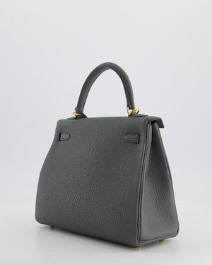 Hermès Kelly 25 Retourne Bag in Vert Amande Togo Leather with Gold Hardware