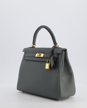 Hermès Kelly 25 Retourne Bag in Vert Amande Togo Leather with Gold Hardware