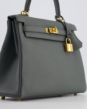 Hermès Kelly 25 Retourne Bag in Vert Amande Togo Leather with Gold Hardware