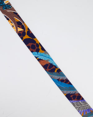 Hermès Bai Brun, Bleu & Orange Jaguar Quetzal Twilly