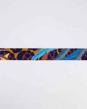 Hermès Bai Brun, Bleu & Orange Jaguar Quetzal Twilly