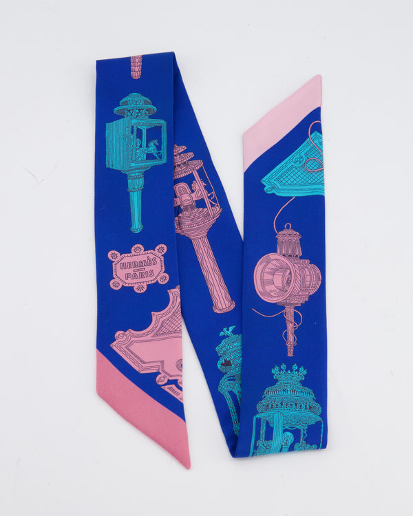 Hermès Les Merveilleuses Lanternes Twilly in Bleu, Rose & Ciel