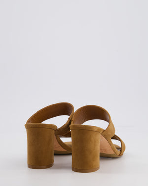 Manolo Blahnik Brown Suede Block BB Heel Size EU 35.5
