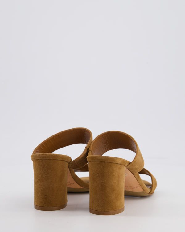 Manolo Blahnik Brown Suede Block BB Heel Size EU 35.5