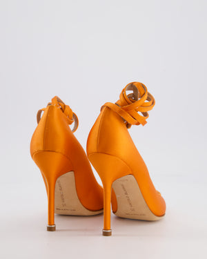 Manolo Blahnik x Vetements Orange Satin BB Heel 90 Size EU 35
