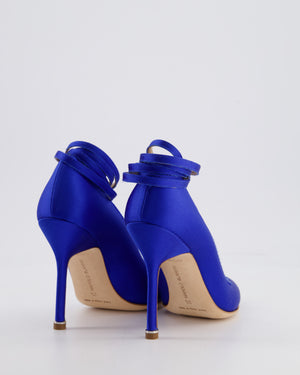 Manolo Blahnik x Vetements Blue Satin BB Heel 90 Size EU 35