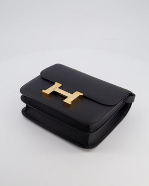 Hermès Constance III 24 Bag in Noir Epsom Leather with Rose Gold Hardware