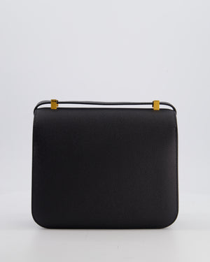 Hermès Constance III 24 Bag in Noir Epsom Leather with Rose Gold Hardware