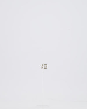 Hermes Cage D'H Earrings in Orange with Silver Hardware