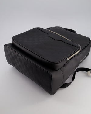 Louis Vuitton Black Campus Backpack in Damier Infinity Calfskin Leather with Silver Hardware