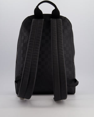 Louis Vuitton Black Campus Backpack in Damier Infinity Calfskin Leather with Silver Hardware