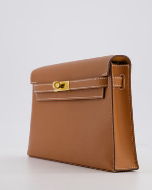 *HOT* Hermès Kelly Elan Bag in Gold Madame Leather with Gold Hardware