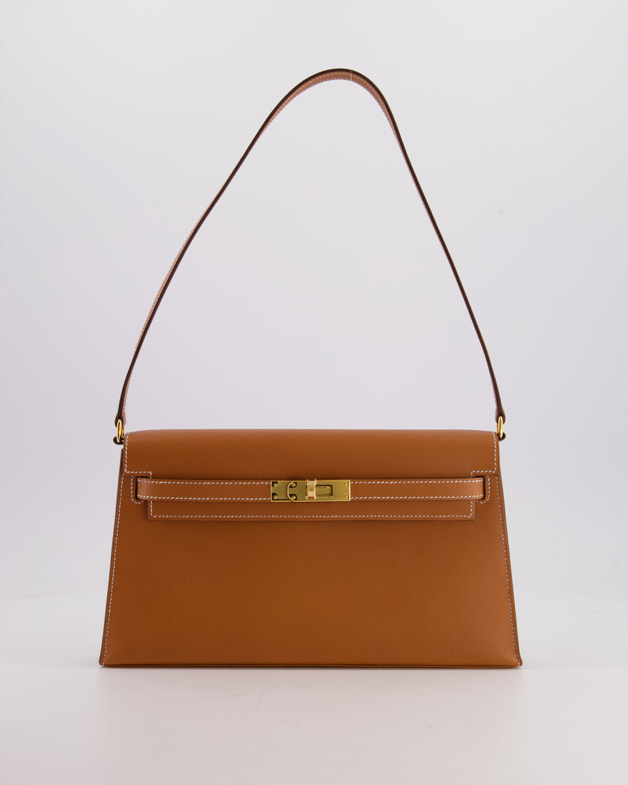 *HOT* Hermès Kelly Elan Bag in Gold Madame Leather with Gold Hardware