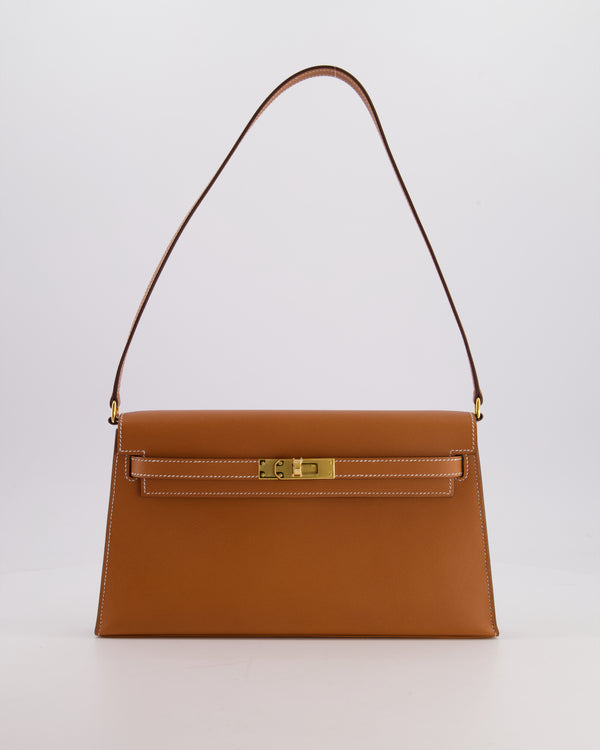 *HOT* Hermès Kelly Elan Bag in Gold Madame Leather with Gold Hardware