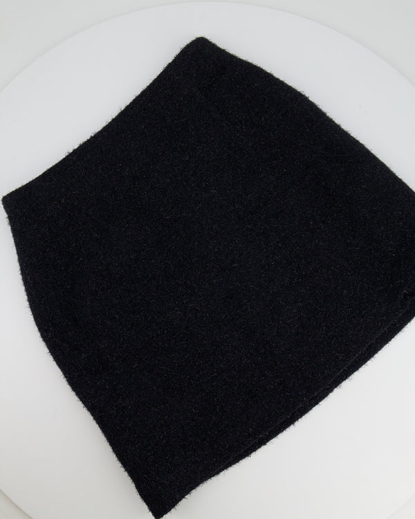 Chanel Black Shimmery Mini Skirt Size FR 36 (UK 8)