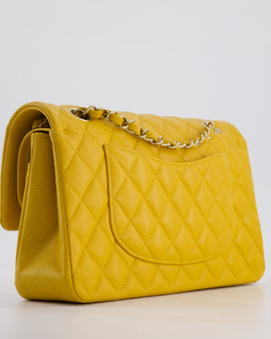 Chanel Medium Classic Double Flap Bag in Mustard Yellow Caviar Leather with Gold Hardware