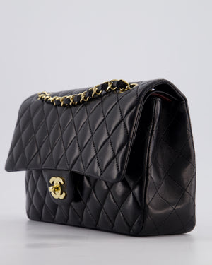 *FIRE PRICE* Chanel Black Medium Classic Double Flap Bag in Lambskin Leather with Gold Hardware