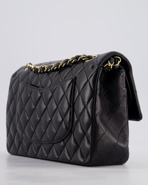 *FIRE PRICE* Chanel Black Medium Classic Double Flap Bag in Lambskin Leather with Gold Hardware