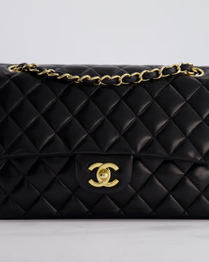 *FIRE PRICE* Chanel Black Medium Classic Double Flap Bag in Lambskin Leather with Gold Hardware