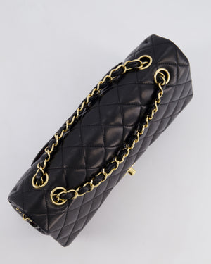 *FIRE PRICE* Chanel Black Medium Classic Double Flap Bag in Lambskin Leather with Gold Hardware