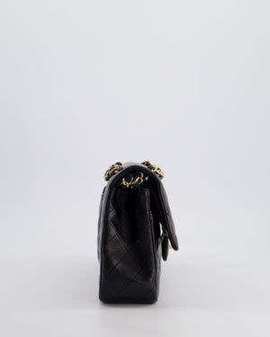 *FIRE PRICE* Chanel Black Medium Classic Double Flap Bag in Lambskin Leather with Gold Hardware