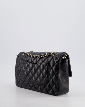 *FIRE PRICE* Chanel Black Medium Classic Double Flap Bag in Lambskin Leather with Gold Hardware