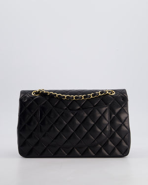 *FIRE PRICE* Chanel Black Medium Classic Double Flap Bag in Lambskin Leather with Gold Hardware