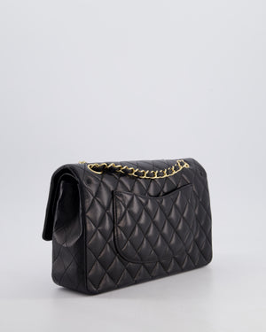 *FIRE PRICE* Chanel Black Medium Classic Double Flap Bag in Lambskin Leather with Gold Hardware