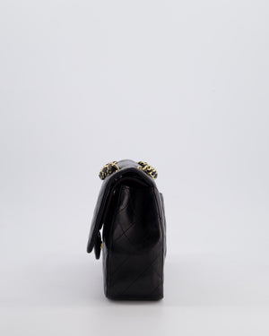 *FIRE PRICE* Chanel Black Medium Classic Double Flap Bag in Lambskin Leather with Gold Hardware