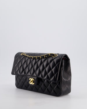 *FIRE PRICE* Chanel Black Medium Classic Double Flap Bag in Lambskin Leather with Gold Hardware