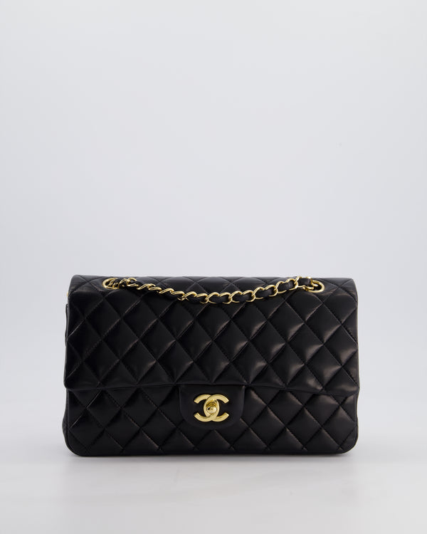 *FIRE PRICE* Chanel Black Medium Classic Double Flap Bag in Lambskin Leather with Gold Hardware