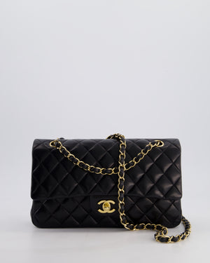 *FIRE PRICE* Chanel Black Medium Classic Double Flap Bag in Lambskin Leather with Gold Hardware
