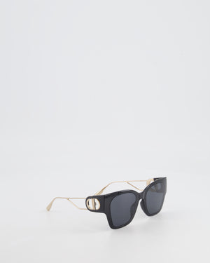 Christian Dior Black 30Montaigne Sunglasses with Gold CD Logo RRP £440