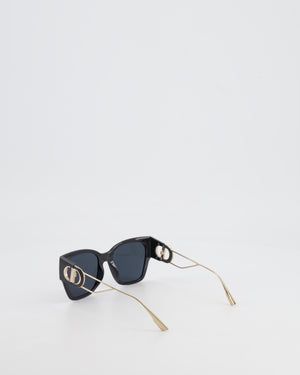 Christian Dior Black 30Montaigne Sunglasses with Gold CD Logo RRP £440