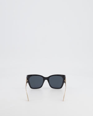 Christian Dior Black 30Montaigne Sunglasses with Gold CD Logo RRP £440