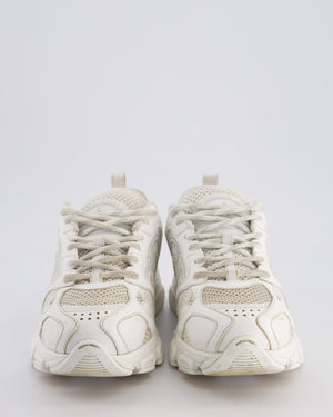 Christian Dior White Mesh and Leather-Effect Panels Chrono Sneakers Size EU 39 RRP £890