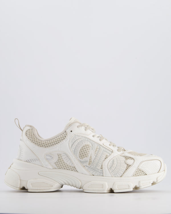Christian Dior White Mesh and Leather-Effect Panels Chrono Sneakers Size EU 39 RRP £890
